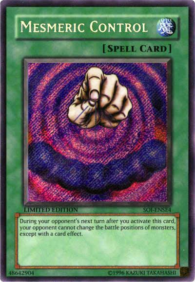 Mesmeric Control [SOI-ENSE4] Secret Rare (ONLINE ORDER ONLY)