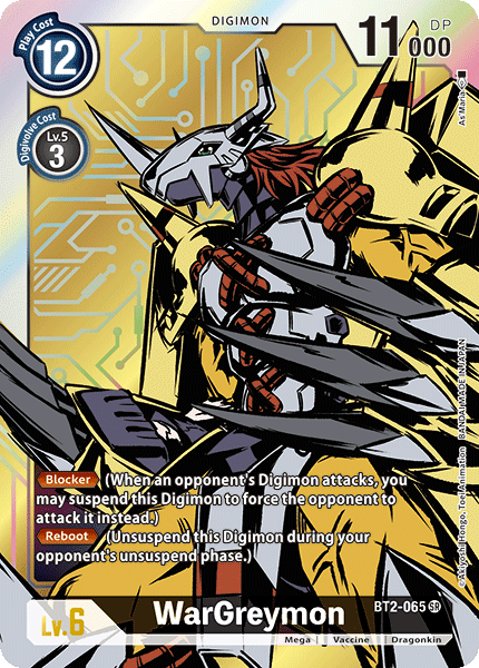 WarGreymon [BT2-065] (Alternate Art) [Release Special Booster Ver.1.0] (ONLINE ORDER ONLY)