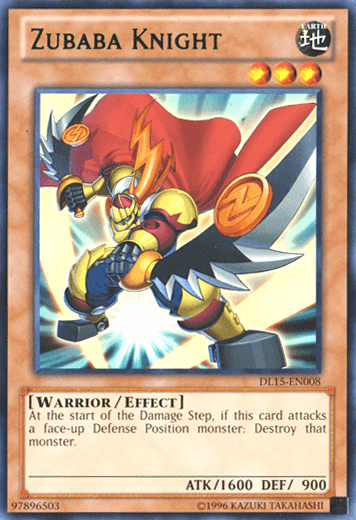 Zubaba Knight (Green) [DL15-EN008] Rare (ONLINE ORDER ONLY)