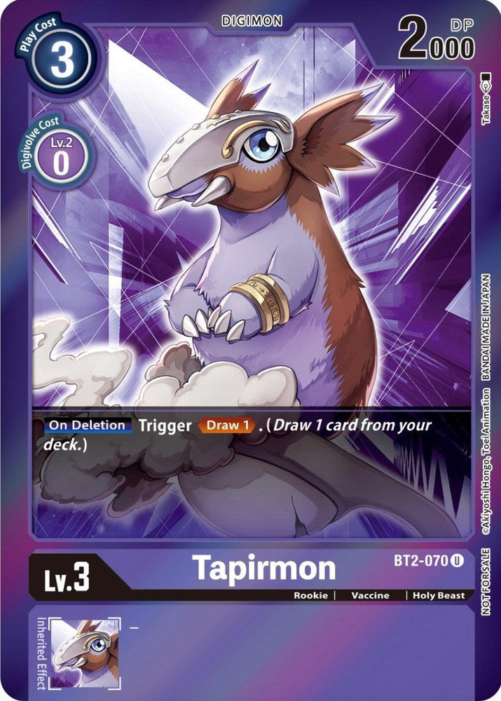Tapirmon [BT2-070] (Event Pack 4) [Release Special Booster Promos] (ONLINE ORDER ONLY)