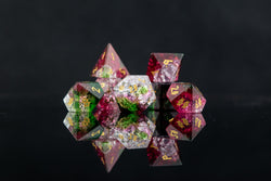 Watermelon Shattered Glass Dice Set (ONLINE ORDER ONLY)