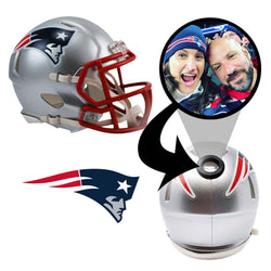 New England Patriots NFL Mini Helmet - Picture Inside (Online Order Only) (ONLINE ORDER ONLY)