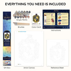 Hufflepuff Crest - Paint By Numbers Kit (ONLINE ORDER ONLY)