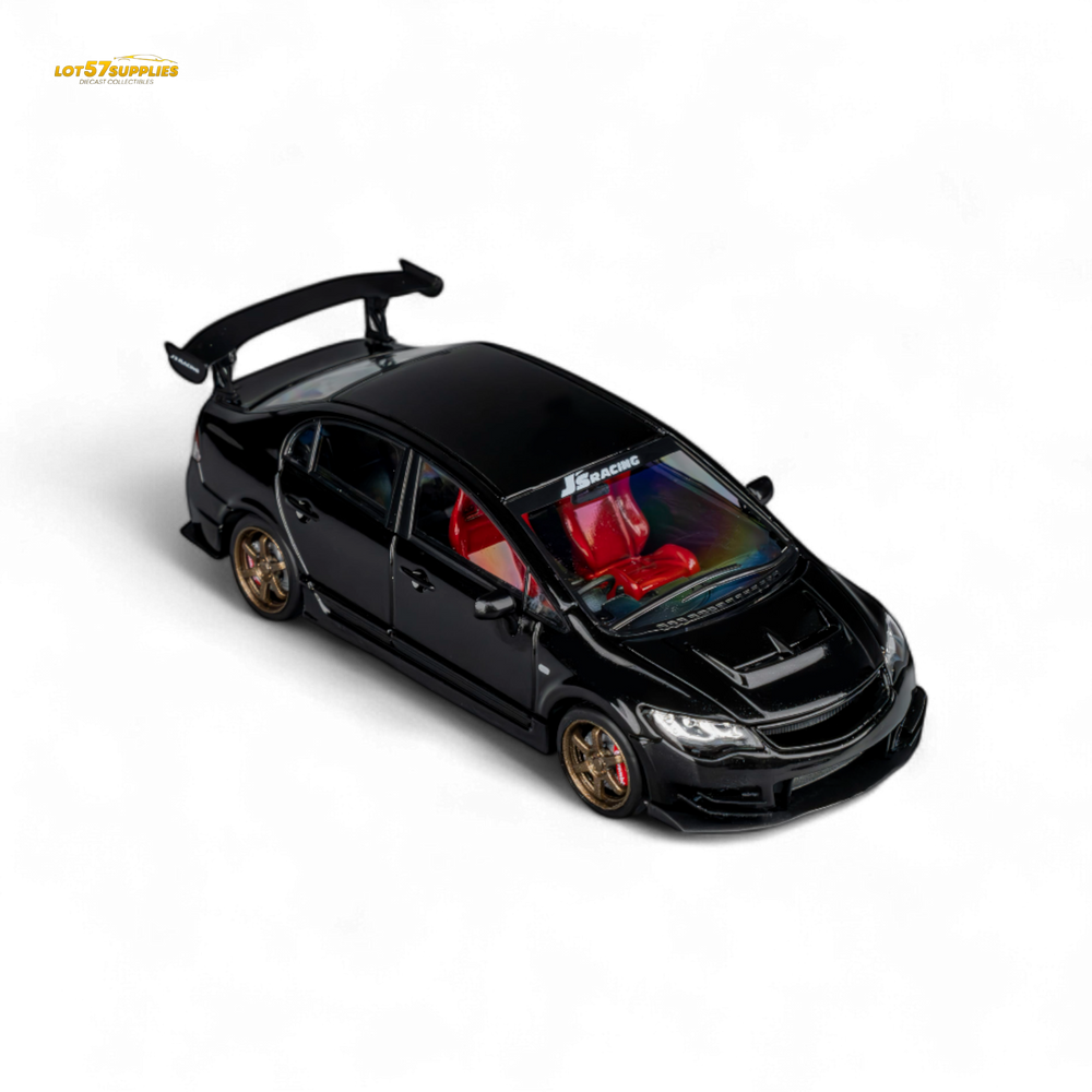 (Pre-Order) Microturbo Custom FD2 J'S Racing - Metallic Black 1:64 (ONLINE ORDER ONLY)