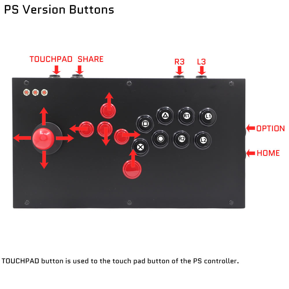 FightBox M3 All Button Leverless Arcade Game Controller for PC/PS/XBOX/SWITCH (Online Only)