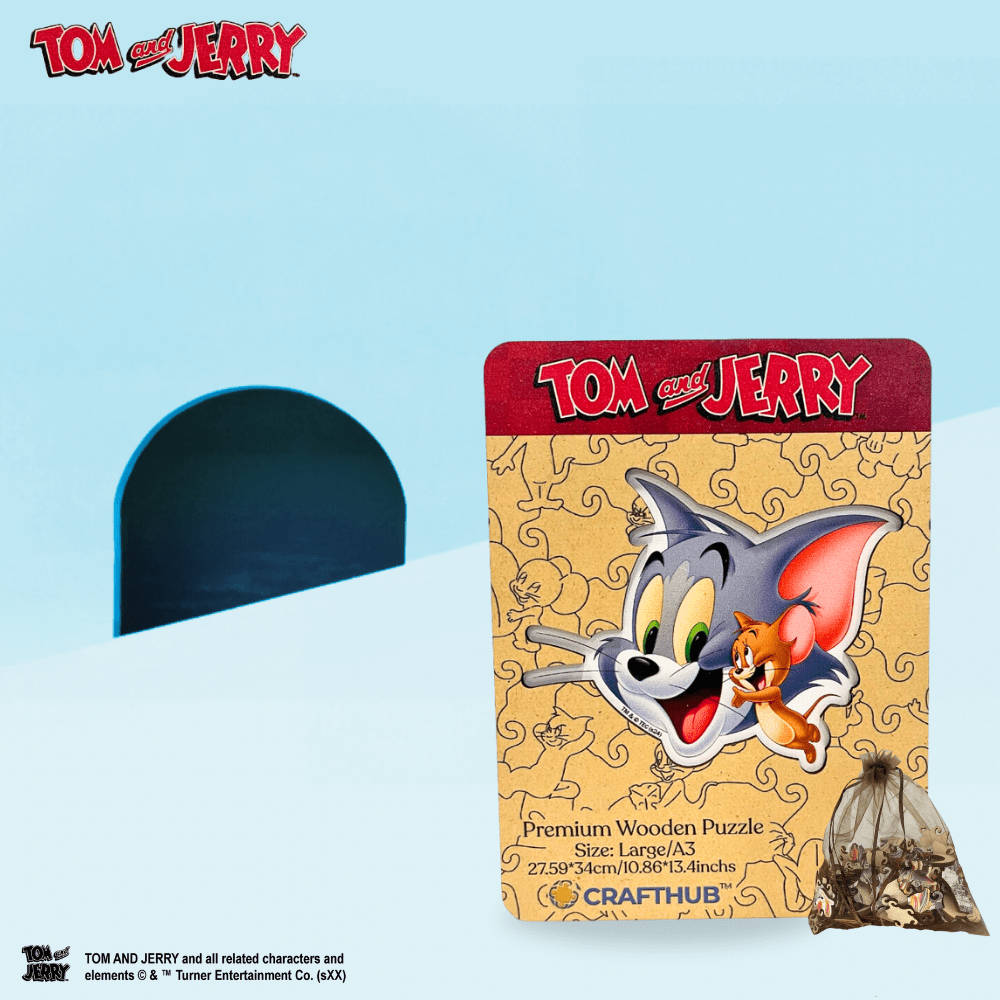Joyful Tom & Jerry Wooden Jigsaw Puzzle (Online Order Only)
