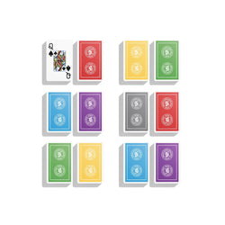 Jumbo Index  6 Boxed Double Decks - New ACBL Logo - Traditional Coated ACBL Bridge Playing Cards (ONLINE ORDER ONLY)
