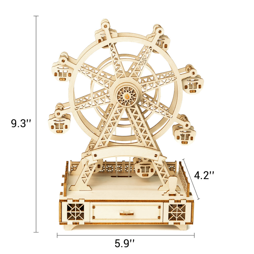 DIY Wooden Ferris Wheel Music Box Kit (ONLINE ORDER ONLY)