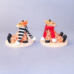 Handmade Wood-Carved Giraffe Cellphone Stand (ONLINE ORDER ONLY)