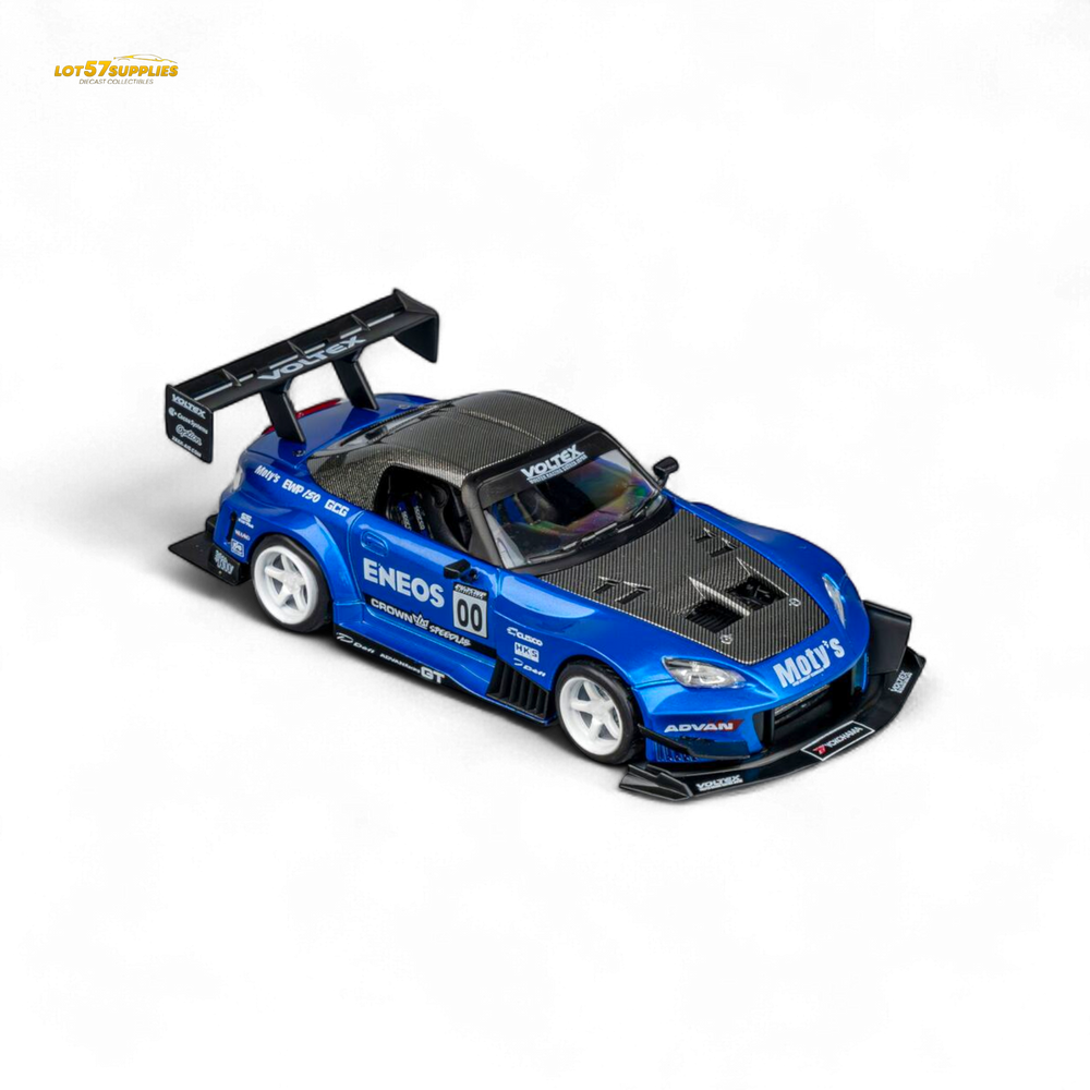 MicroTurbo Honda S2000 ENEOS #00 TOP FUEL - Candy Blue 1:64
