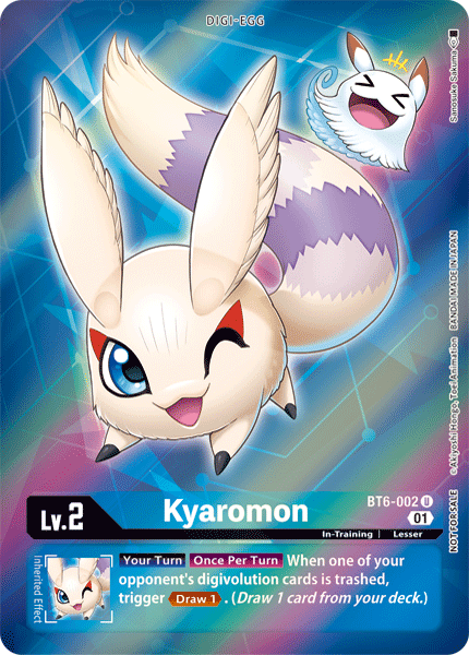 Kyaromon [BT6-002] (Alternative Art - Box Topper) [Double Diamond] (ONLINE ORDER ONLY)