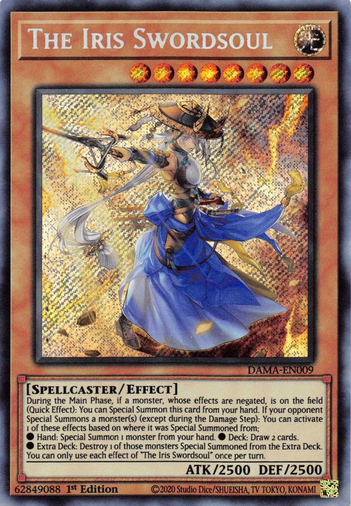 The Iris Swordsoul [DAMA-EN009] Secret Rare (ONLINE ORDER ONLY)