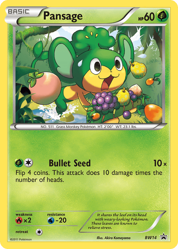 Pansage (BW14) [Black & White: Black Star Promos] (Online Only)