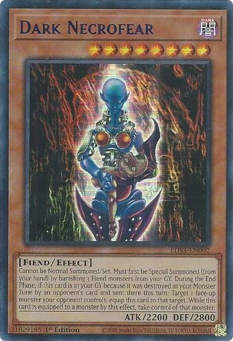 Dark Necrofear (Blue) [LDS3-EN002] Ultra Rare (ONLINE ORDER ONLY)