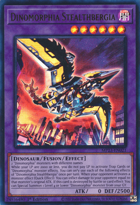 Dinomorphia Stealthbergia [MP23-EN021] Ultra Rare (ONLINE ORDER ONLY)