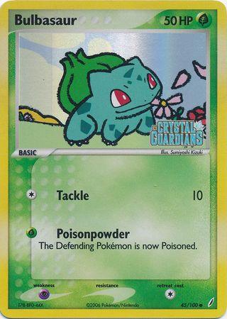 Bulbasaur (45/100) (Stamped) [EX: Crystal Guardians] (Online Only)
