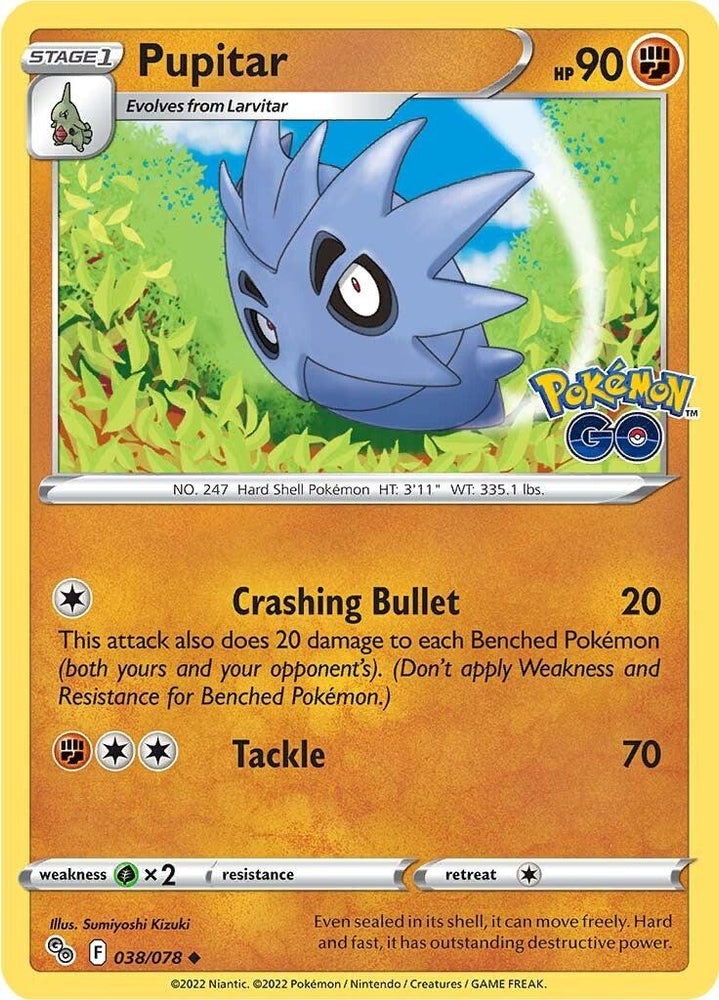 Pupitar (038/078) [Pokémon GO] (Online Only)