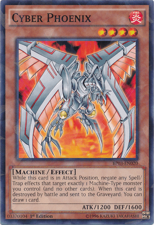 Cyber Phoenix [BP03-EN020] Shatterfoil Rare (ONLINE ORDER ONLY)