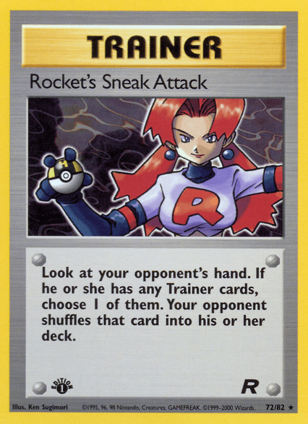 Rocket's Sneak Attack (72/82) [Team Rocket 1st Edition] (Online Only)