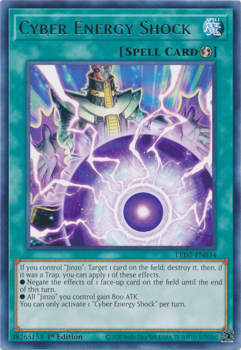 Cyber Energy Shock [LED7-EN034] Rare (ONLINE ORDER ONLY)