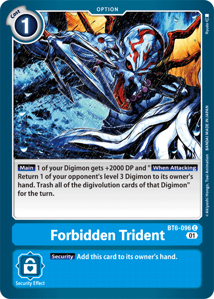 Forbidden Trident [BT6-096] [Double Diamond] (ONLINE ORDER ONLY)