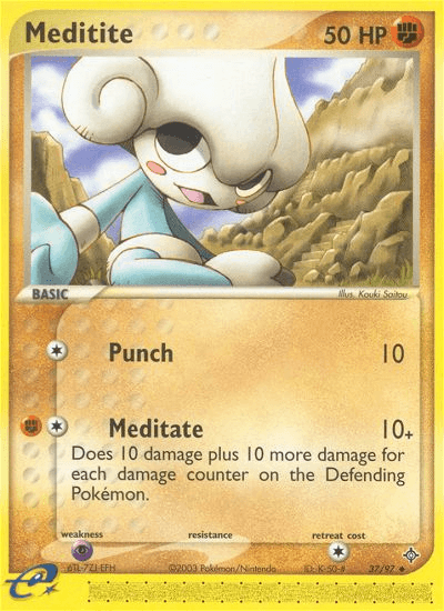 Meditite (37/97) [EX: Dragon] (Online Only)