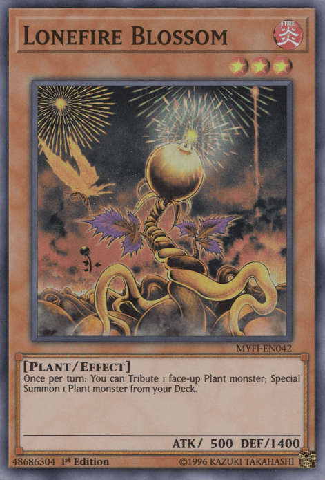 Lonefire Blossom [MYFI-EN042] Super Rare (ONLINE ORDER ONLY)