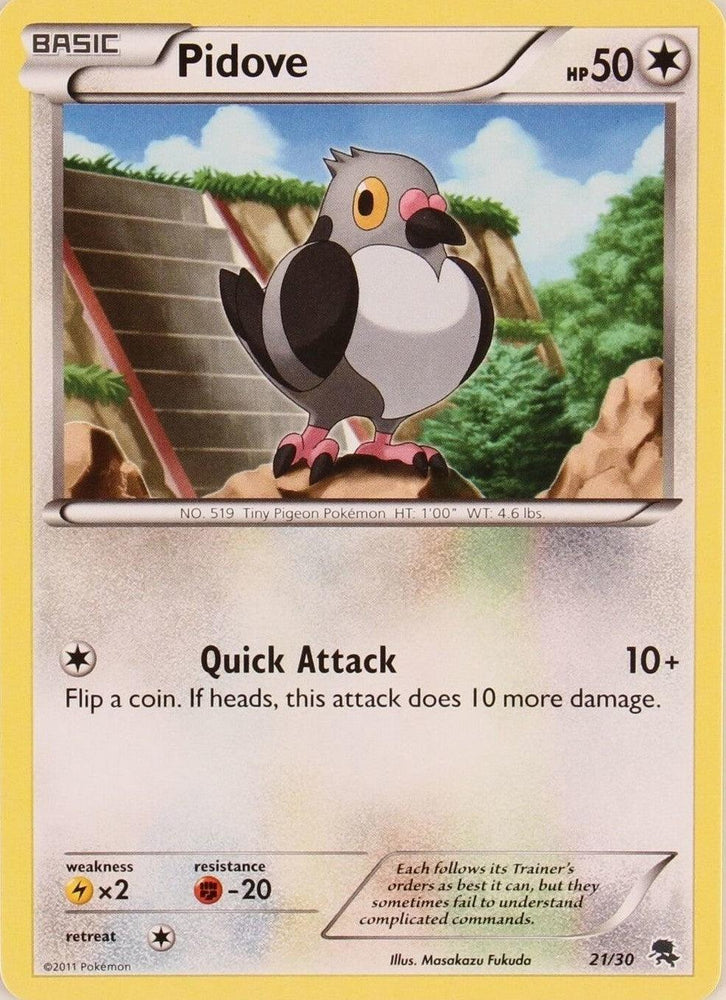 Pidove (21/30) [Black & White: Trainer Kit - Zoroark] (Online Only)