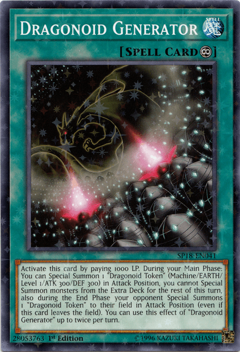Dragonoid Generator [SP18-EN041] Starfoil Rare (ONLINE ORDER ONLY)