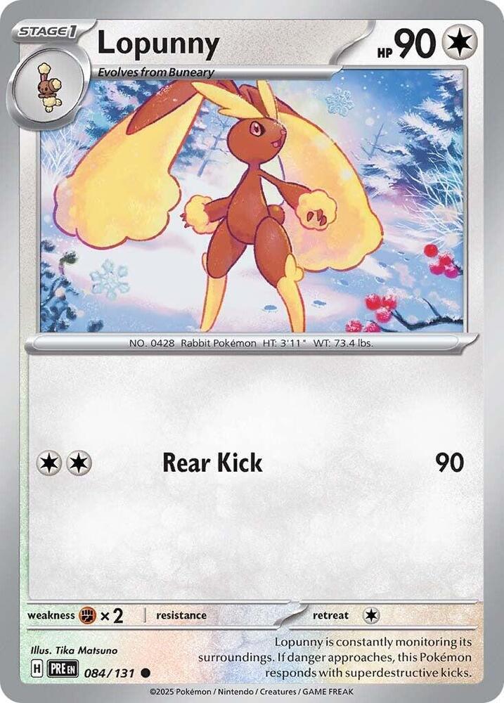 Lopunny (084/131) [Scarlet & Violet: Prismatic Evolutions] (Online Only)