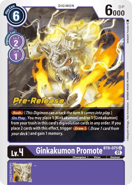 Ginkakumon Promote [BT6-075] [Double Diamond Pre-Release Cards] (ONLINE ORDER ONLY)