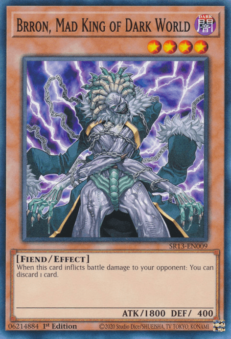 Brron, Mad King of Dark World [SR13-EN009] Common (ONLINE ORDER ONLY)