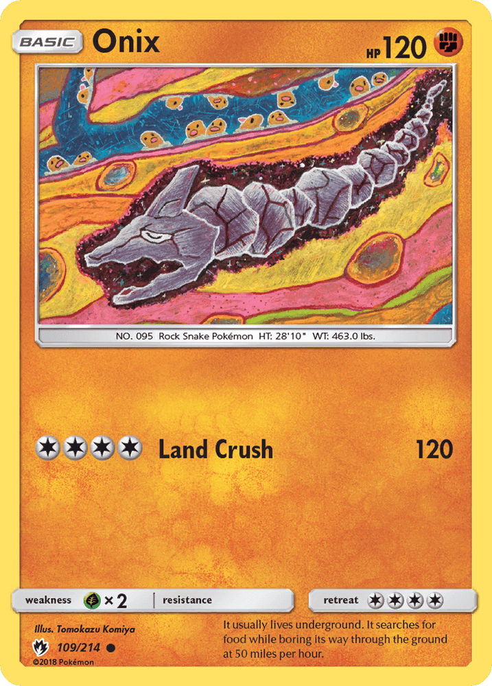 Onix (109/214) [Sun & Moon: Lost Thunder] (Online Only)