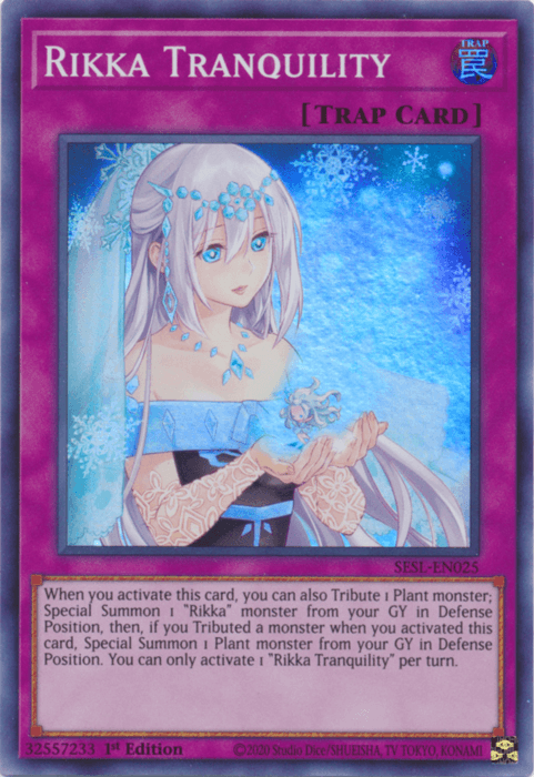 Rikka Tranquility [SESL-EN025] Super Rare (ONLINE ORDER ONLY)