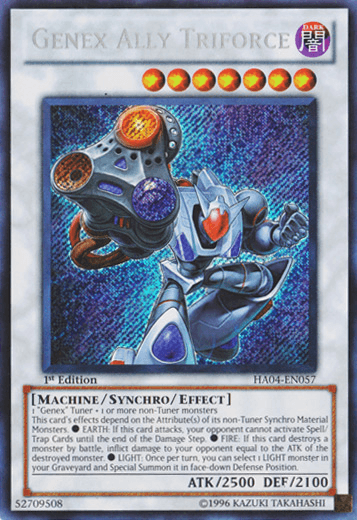 Genex Ally Triforce [HA04-EN057] Secret Rare (ONLINE ORDER ONLY)