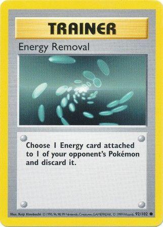 Energy Removal (92/102) [Base Set Shadowless Unlimited] (Online Only)