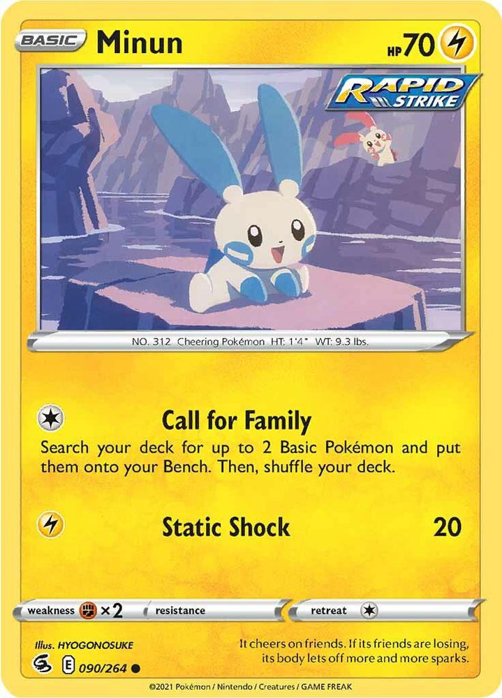 Minun (090/264) [Sword & Shield: Fusion Strike] (Online Only)