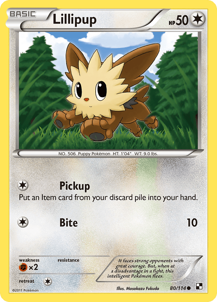Lillipup (80/114) [Black & White: Base Set] (Online Only)