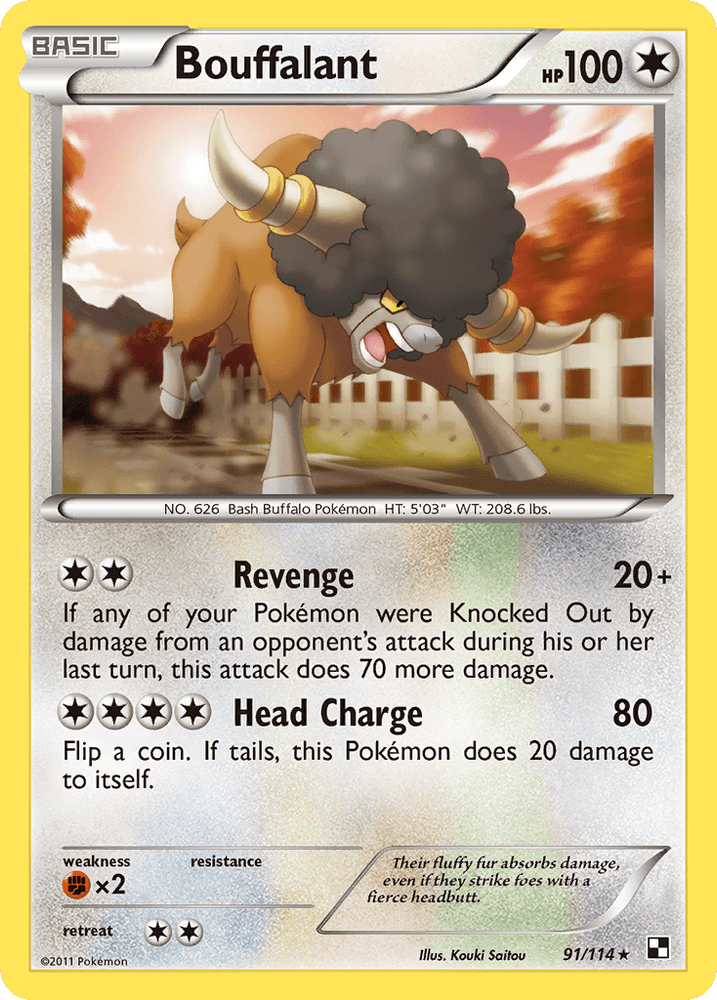 Bouffalant (91/114) [Black & White: Base Set] (Online Only)