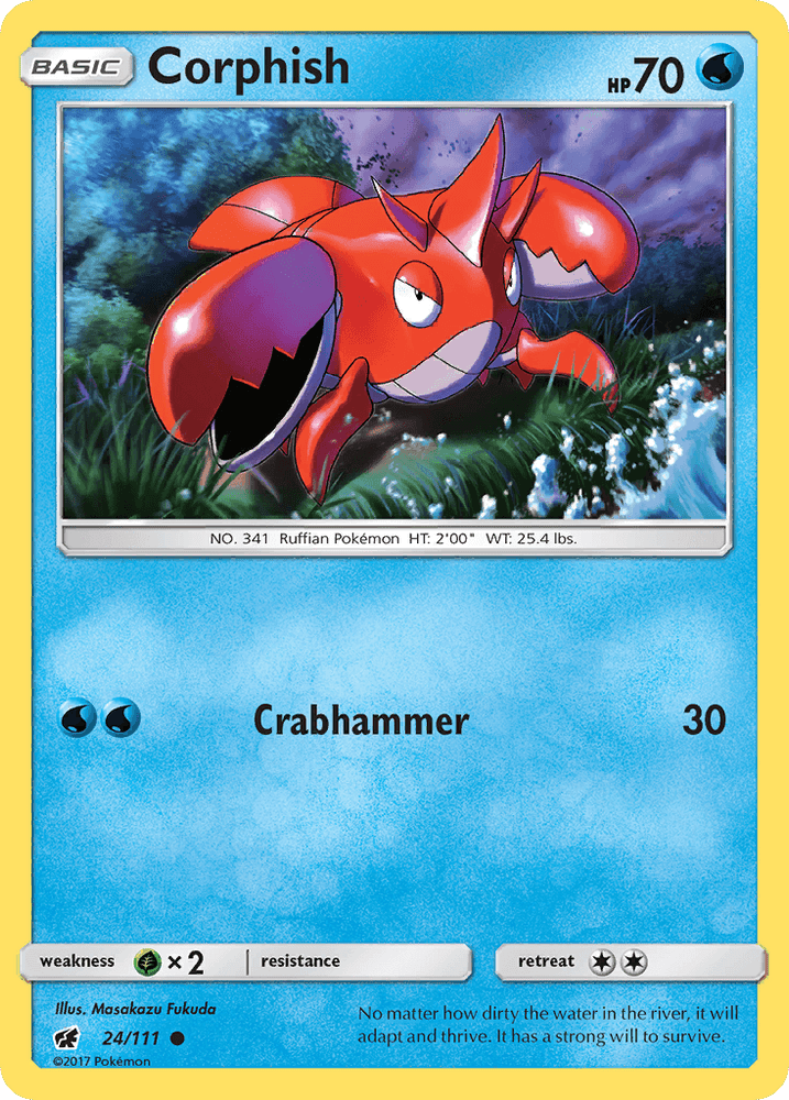 Corphish (24/111) [Sun & Moon: Crimson Invasion] (Online Only)