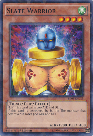 Slate Warrior [BP03-EN013] Shatterfoil Rare (ONLINE ORDER ONLY)