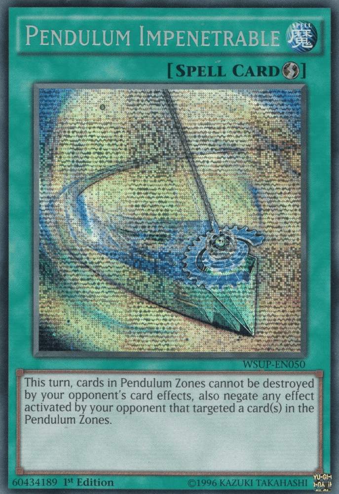 Pendulum Impenetrable [WSUP-EN050] Secret Rare (ONLINE ORDER ONLY)