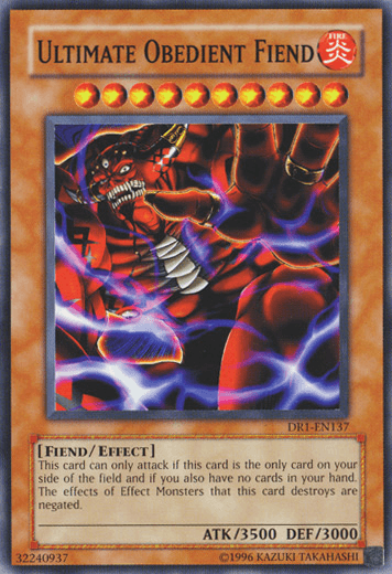 Ultimate Obedient Fiend [DR1-EN137] Common (ONLINE ORDER ONLY)