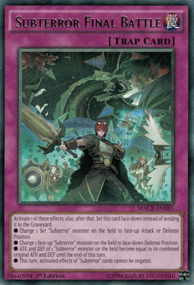 Subterror Final Battle [MACR-EN085] Rare (ONLINE ORDER ONLY)