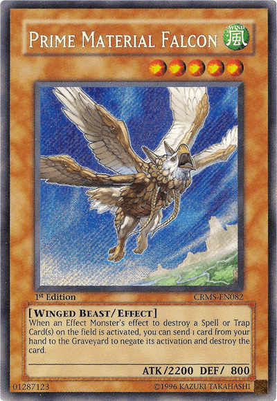 Prime Material Falcon [CRMS-EN082] Secret Rare (ONLINE ORDER ONLY)