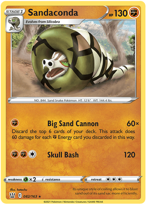 Sandaconda (082/163) [Sword & Shield: Battle Styles] (Online Only)