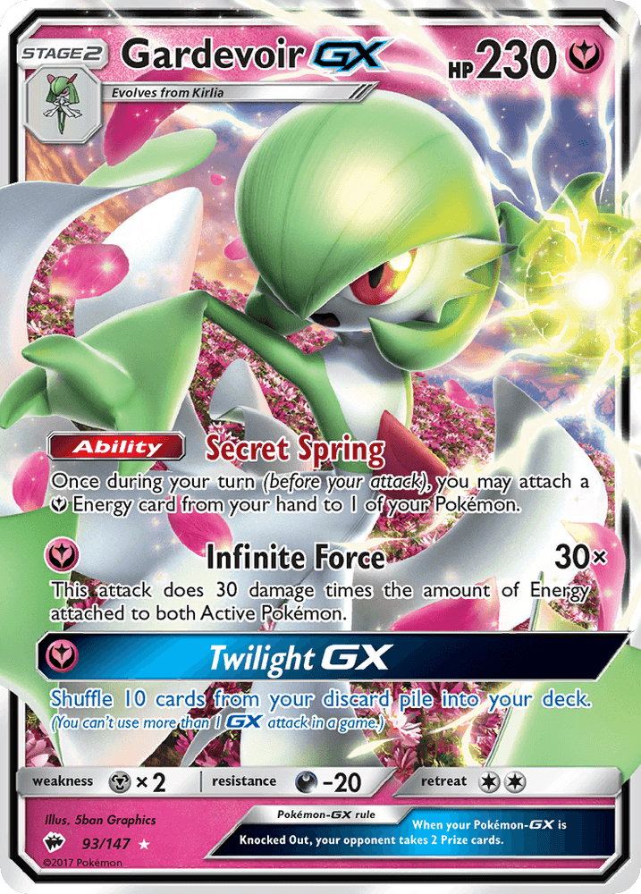 Gardevoir GX (93/147) [Sun & Moon: Burning Shadows] (Online Only)