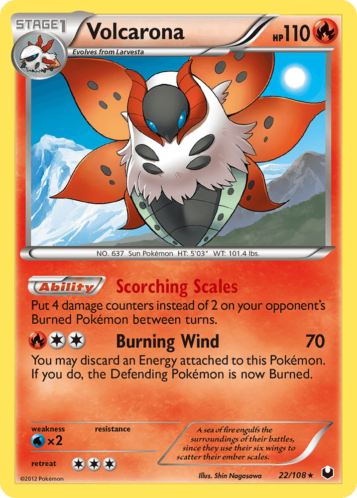 Volcarona (22/108) [Black & White: Dark Explorers] (Online Only)