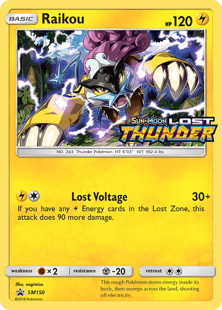 Raikou (SM150) [Sun & Moon: Black Star Promos] (Online Only)