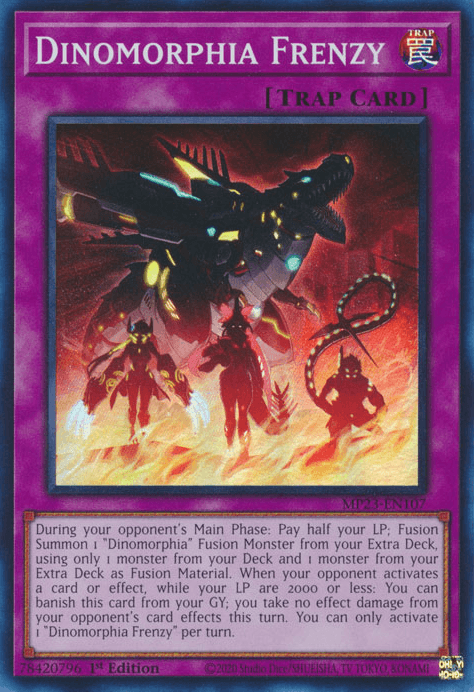 Dinomorphia Frenzy [MP23-EN107] Super Rare (ONLINE ORDER ONLY)